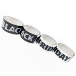 Banda Adeziva, BLACK FRIDAY, 50mm/60 Metri, Negru/Alb