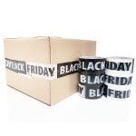 Banda Adeziva, BLACK FRIDAY, 50mm/60 Metri, Negru/Alb